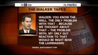 Scott Walkers Nixon Moment Koch Brother Tapes Analyzed Feb 23 2011  msnbc [upl. by Vladi]