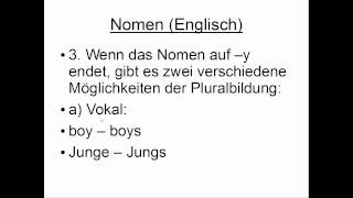 Nomen Englisch Grammatik [upl. by Atoiyanap]