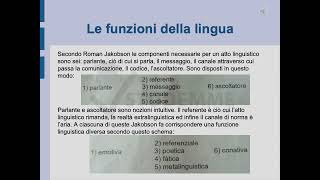 Le funzioni della lingua VIDEO RIASSUNTO LINGUISTICA GENERALE [upl. by Binette]