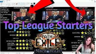 PoE 324 Necropolis BEST League Starter Ratings  NOT BAIT MOSTLY YOU WONT BELIEVE THE TOP 3 [upl. by Casavant855]