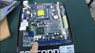 Foxconn G41SK Value mATX LGA775 Core 2 Duo Motherboard Unboxing amp First Look Linus Tech Tips [upl. by Jaenicke]