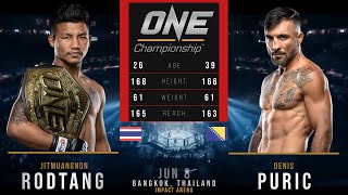 RODTANG vs DENIS PURIC FULL FIGHT ONE 167 [upl. by Tristan860]