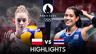 THAILAND vs POLAND  Highlights  Womens OQT 2023 [upl. by Griffy]