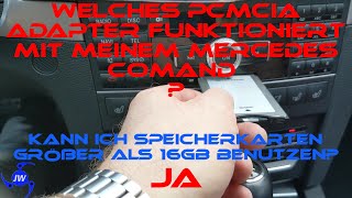 PCMCIA Adapter mit 64 gb  128 GB Mercedes Comand NTG  Installation erklärt  URL link zum Adapter [upl. by Soigroeg]