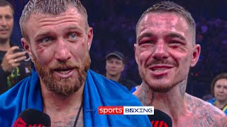 Lomachenko dedicates Kambosos win to father in emotional interview 🙏 [upl. by Ycrem]