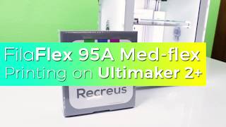 Filaflex 95A Med Flex printing on Ultimaker2 [upl. by Noivert]