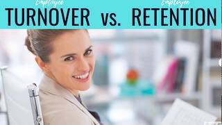 RETENTION RATE  Why look at both turnover and retention rates to analyzing your workplace makeup [upl. by Nilorac]