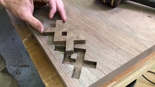 Wood Inlay For Beginners—How To Woodworking [upl. by Landon994]