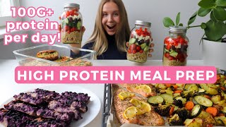 Healthy amp High protein Weekly Meal Prep  100G protein per day [upl. by Constanta602]