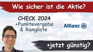 Allianz Aktienanalyse 2024 Wie sicher ist die Aktie günstig bewertet [upl. by Airdnaed]