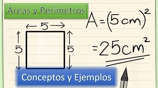 Área y Perímetro de Figuras Planas Parte 1 Conceptos y Ejercicios [upl. by Ynahirb232]