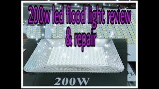 200w led flood light review testing amp repair cheap and best [upl. by Malonis978]