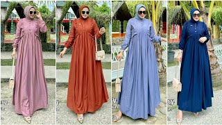 Model Baju GAMIS TERBARU 2024 DIANA ❗ DRESS Simple Elegan ❗ OOTD HIJAB ❗ ORDER WA  081575563680 [upl. by Skier]