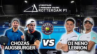 ROTTERDAM PREMIER PADEL P1🇳🇱 Augsburger Chozas vs Di nenno Lebron Highlights [upl. by Luhe]