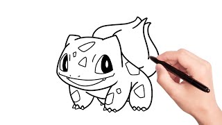 Learn How to Draw Bulbasaur Easy StepbyStep Tutorial [upl. by Irdua339]