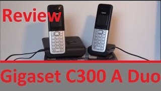 Lars Reviews  Siemens Gigaset C300 A Duo DEUTSCH [upl. by Kinnard32]