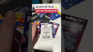 ‼️Achtung NEUER SCAM bei Gutscheinen mydealz gutschein trending shortvideo sparen fyp [upl. by Keheley]