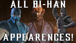 Every BiHan Sub Zero Appearance in Mortal Kombat Sub Zero amp Noob Saibot [upl. by Haimirej]