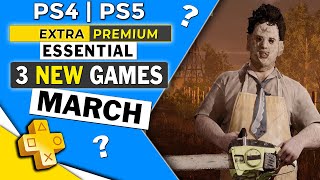 3 NEW PS Plus Essential Extra Premium Games March 2024 [upl. by Ailyn]