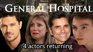 4 returning actors GH has a new storyline General Hospital Spoilers [upl. by Aisekal776]