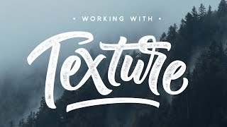 How to ADD TEXTURE to LETTERING  Photoshop Tutorial [upl. by Suoinuj112]