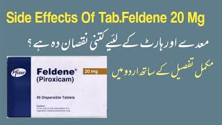 Side Effects Of Tablet Feldene 20 Mg in UrduHindiEnglish [upl. by Rozina]