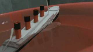 Titanic paper model sinking [upl. by Arraic783]