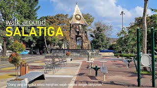 SALATIGA ‼️ walking around from Pancasila Square alunalun to Jalan Jendral Sudirman via Sukowati [upl. by Loella]