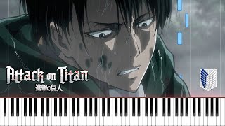 The Reluctant Heroes OST Ver  Attack on Titan OST Piano Cover  Sheet Music 4K [upl. by Atinuhs]