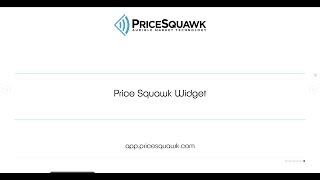 Price Squawk Widget Quick Start [upl. by Pillow231]