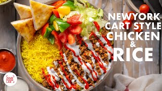 Chicken Shawarma Rice Recipe  NYC Cart Style Chicken amp Rice  Garlic Sauce  Chef Sanjyot Keer [upl. by Barret]