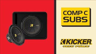 KICKER CompC Raw Subwoofer and Loaded Enclosures [upl. by Ylam]