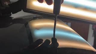 ASMR Mini Cooper bonnet small dent repair [upl. by Barri]