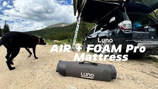 Luno Air  Foam Pro Camping Mattress Review [upl. by Namilus]