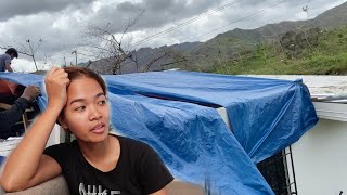 We Had To Put A Temporary Tarp As A Roof For My Province House  Cebu Philippines [upl. by Mini599]