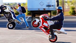 Mini Bike Rider ShowsOff WHEELIES At StuntLot  Better Than You [upl. by Eusoj]