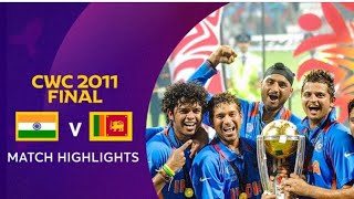 2011 world cup India vs srilanka match highlights [upl. by Drucie]