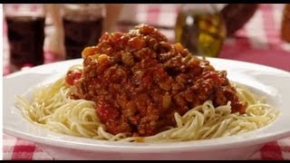 How to Make Meaty Spaghetti Sauce  Pasta Recipe  Allrecipescom [upl. by Atinod]