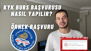 KYK Burs Başvurusu Nasıl Yapılır  Bir Öğrenci Olarak Detaylı Anlatıyorum [upl. by Keisling]