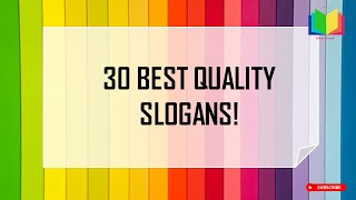 Best Quality Slogans  Quality Slogan in English Slogan  Quality Quotes  Quality is Important [upl. by Nrobyalc541]