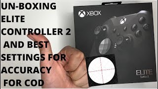 UNBOXING ELITE CONTROLLER 2 AND BEST SETTINGS FOR ACCURACY ON COD MW [upl. by Bullard984]