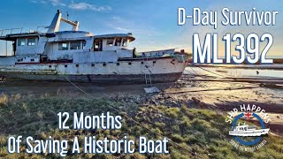 Ep 52  1 Year Of A Boat Restoration  Restoring a WW2 HISTORIC Boat boatrestoration [upl. by Anilas]