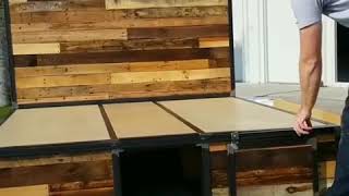 Industrial Style Platform Bed with bottom storage [upl. by Roddie]