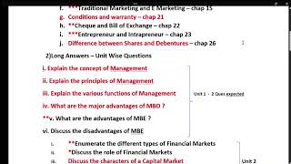 12th Commerce Board Exam2023 Learning tipsFor 5 Mark Questions [upl. by Stilla]