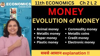 TYPES of MONEY  Plastic vs Electronic Money  11th economics Chapter 2 L2  Class 11 Pooja Kela [upl. by Ruddy956]