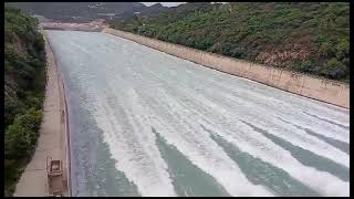 Tarbela Dam spillway  world biggest waterfall [upl. by Jermaine]