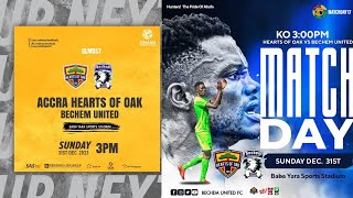 GPL WEEK 17 ACCRA HEARTS OF OAK VS BECHEM UNITED LIVE COMMENTARY [upl. by Sadonia695]