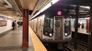 R160 C and E Trains  34th Street Penn Station [upl. by Rennane]