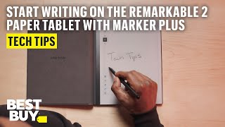 Start Writing with Marker Plus on the reMarkable 2 Paper Tablet– Tech Tips from Best Buy [upl. by Pauline]