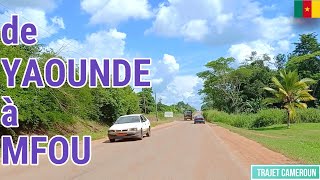 Centre  Cameroun En route pour la ville de Mfou   Trajet Cameroun [upl. by Byrdie]